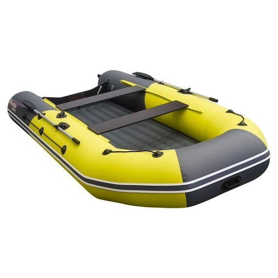 Надувная лодка Таймень NX 3800 НДНД PRO MAX желтый/графит, фото , изображение 2