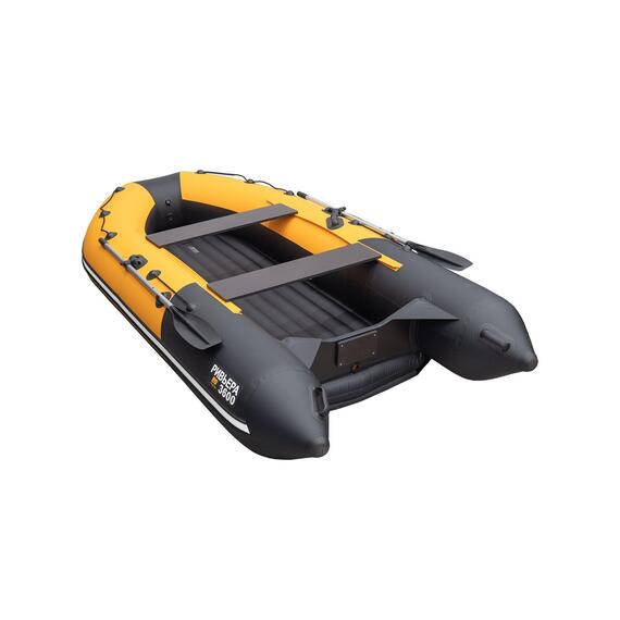 Лодка Ривьера Компакт 3600 НДНД Комби оранжевый/черный, фото 