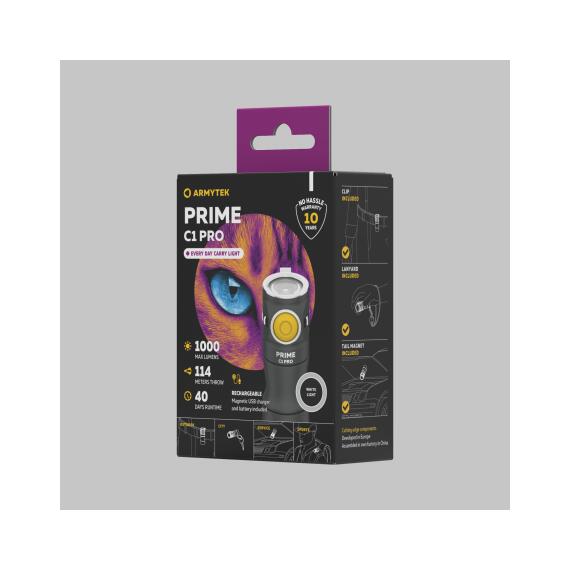 Портативный фонарь Armytek Prime C1 Pro White, Световая температура: White, фото , изображение 4