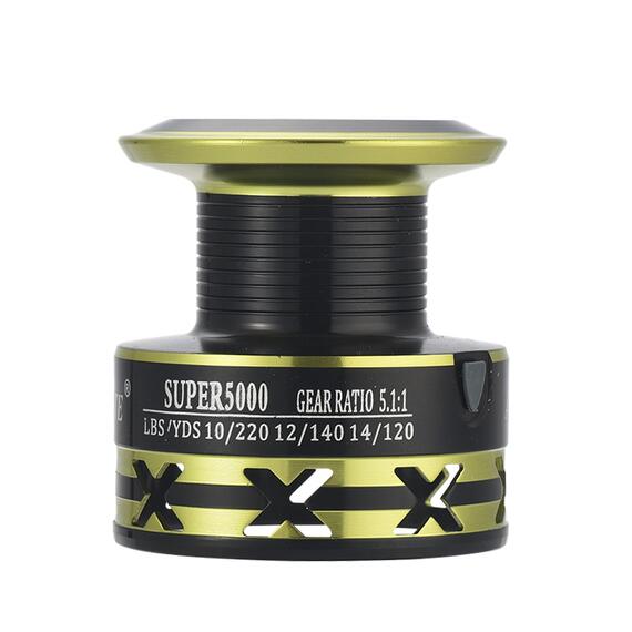 Катушка рыболовная Aoqiusite SUPER6000 5+1 с байтранером, Вес, гр: 500, фото , изображение 3