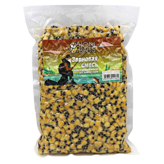 Lion baits Кукуруза с коноплей в вакууме 1кг, Вкус для группировки: Конопля, Вес, гр: 1000, фото 