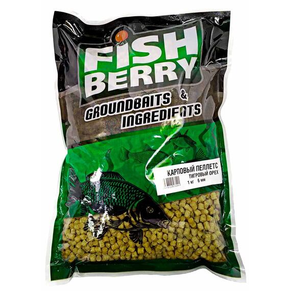 Пеллетс карповый "Тигровый орех" 2мм - 1кг, Вкус для группировки: Тигровый орех, Вес, гр: 1000, фото 