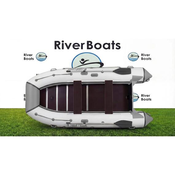 Надувная лодка RiverBoats RB 370 Киль (серо-синий), Цвет.: серо-синий, фото , изображение 16