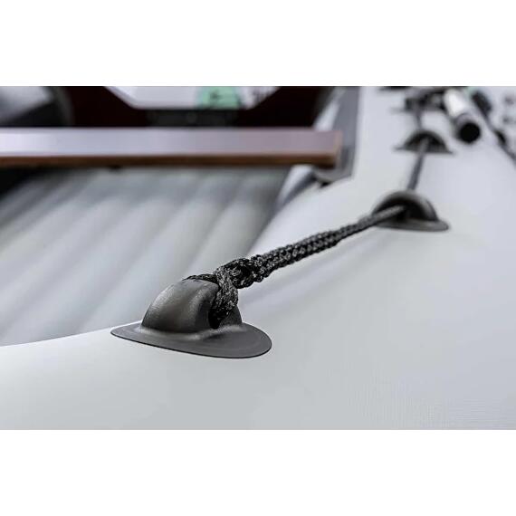 Надувная лодка RiverBoats RB 390 НДНД (серо-синий), Цвет.: серо-синий, Материал: баллоны 1100 гр/м2; дно 1300 гр/м2, фото , изображение 7