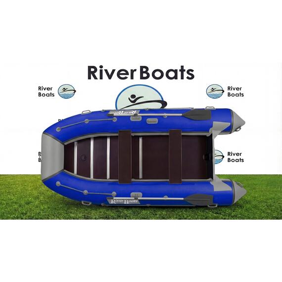 Надувная лодка RiverBoats RB 370 Киль (серо-тиффани), Цвет.: серо-тиффани, фото , изображение 22