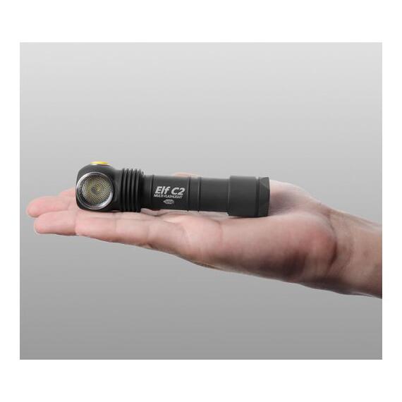 Фонарь Armytek Elf C2 Micro-USB Теплый свет, Цвет: черный, Световая температура: Warm, фото , изображение 3