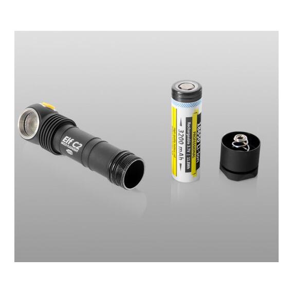 Фонарь Armytek Elf C2 Micro-USB Теплый свет, Цвет: черный, Световая температура: Warm, фото , изображение 6