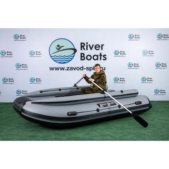 Надувная лодка RiverBoats RB 390 Киль с фальшбортом (черно-тиффани), Цвет.: черно-тиффани, фото , изображение 7