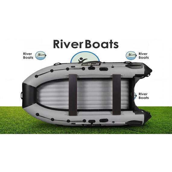 Надувная лодка RiverBoats RB 410 НДНД (черно-тиффани), Цвет.: черно-тиффани, Материал: баллоны 1100 гр/м2; дно 1300 гр/м2, фото , изображение 21