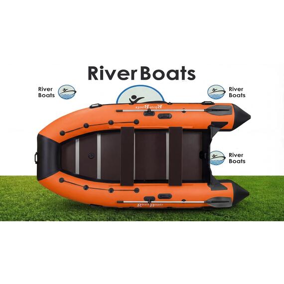 Надувная лодка RiverBoats RB 410 Киль (серо-тиффани), Цвет.: серо-тиффани, фото , изображение 20
