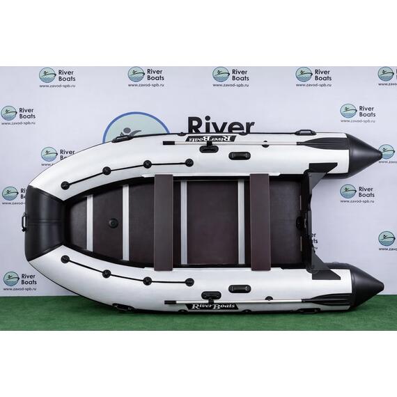 Надувная лодка RiverBoats RB 410 Киль (серо-тиффани), Цвет.: серо-тиффани, фото , изображение 26