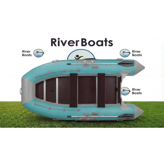 Надувная лодка RiverBoats RB 410 Киль (черно-тиффани), Цвет.: черно-тиффани, фото , изображение 18