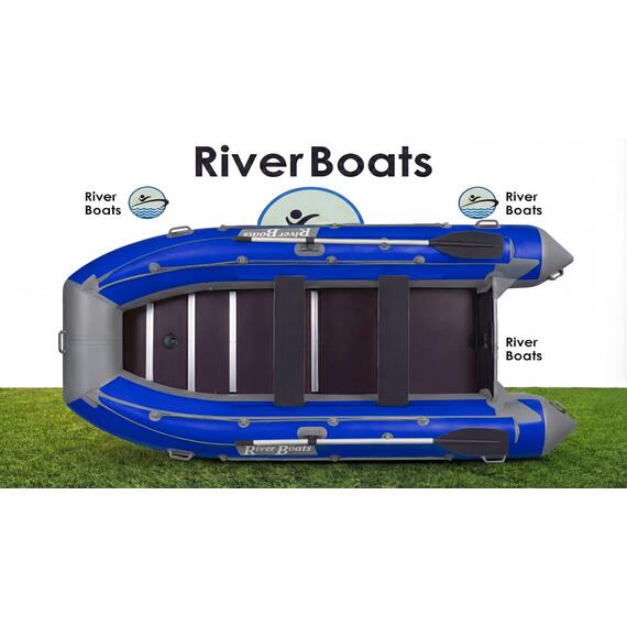 Надувная лодка RiverBoats RB 390 Киль с фальшбортом (черно-синий), Цвет.: черно-синий, фото , изображение 21
