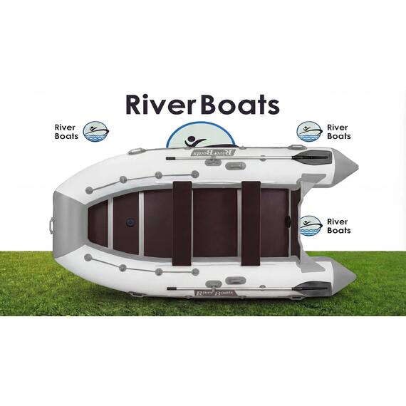 Надувная лодка RiverBoats RB 410 Киль (серо-красный), Цвет.: серо-красный, фото , изображение 28