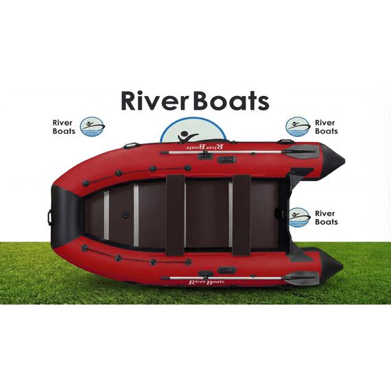 Надувная лодка RiverBoats RB 410 Киль (серо-тиффани), Цвет.: серо-тиффани, фото , изображение 19