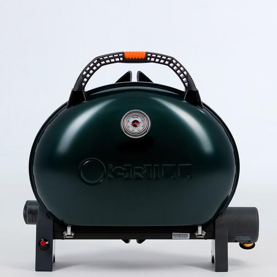 Портативный газовый гриль O-GRILL500 MT зеленый (в комплекте адаптер тип А) - с термометром, Цвет.: зеленый, Вес: 9.3 кг, фото 