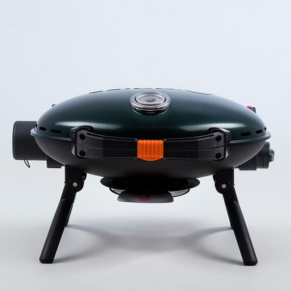 Портативный газовый гриль O-GRILL500 MT зеленый (в комплекте адаптер тип А) - с термометром, Цвет.: зеленый, Вес: 9.3 кг, фото , изображение 4