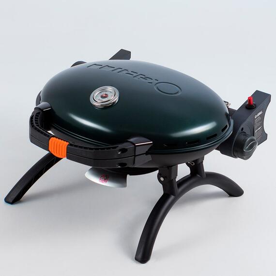 Портативный газовый гриль O-GRILL500 MT зеленый (в комплекте адаптер тип А) - с термометром, Цвет.: зеленый, Вес: 9.3 кг, фото , изображение 5