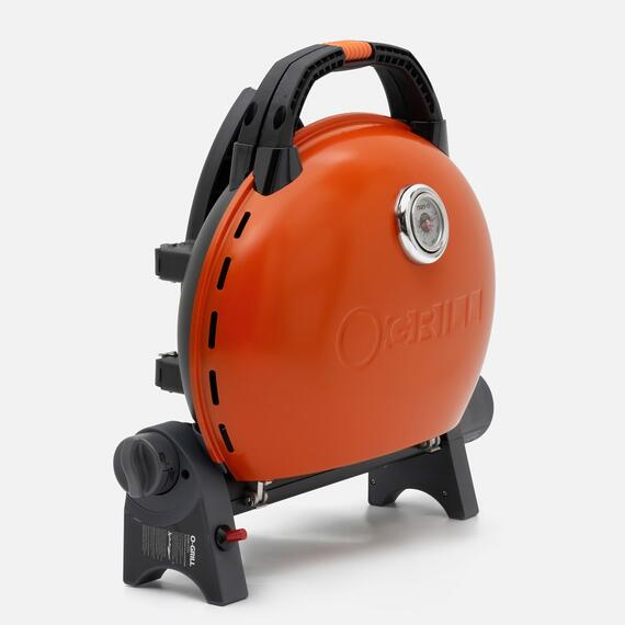 Портативный газовый гриль O-GRILL500 MT оранжевый (в комплекте адаптер тип А) - с термометром, Цвет.: оранжевый, Вес: 9.3 кг, фото , изображение 2