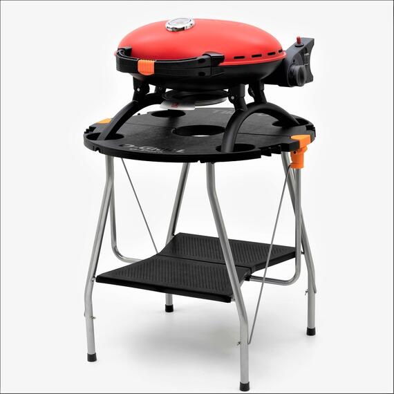 Портативный газовый гриль O-GRILL500 MT красный (в комплекте адаптер тип А) - с термометром, Цвет.: красный, Вес: 9.3 кг, фото , изображение 9