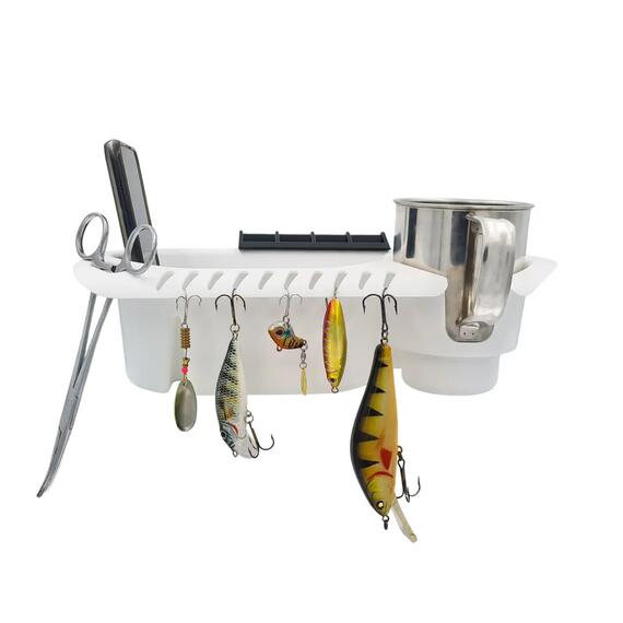 Органайзер в лодку ПВХ БА белый с чёрным креплением, Цвет.: белый с чёрным, фото , изображение 3