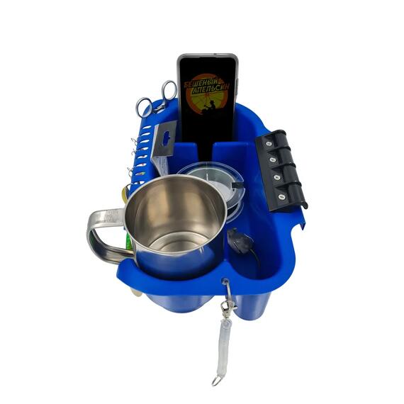 Органайзер в лодку ПВХ БА синий с чёрным креплением, Цвет.: синий с чёрным, фото 