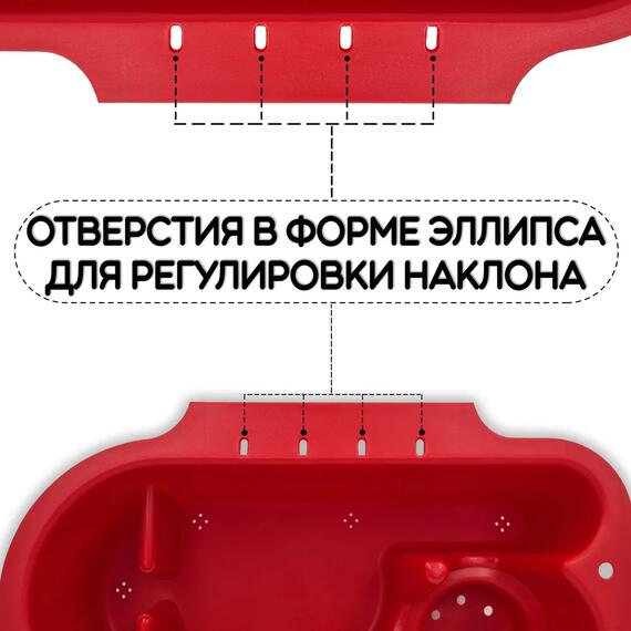 Органайзер в лодку ПВХ БА красный с чёрным креплением, Цвет.: красный с чёрным, фото , изображение 5