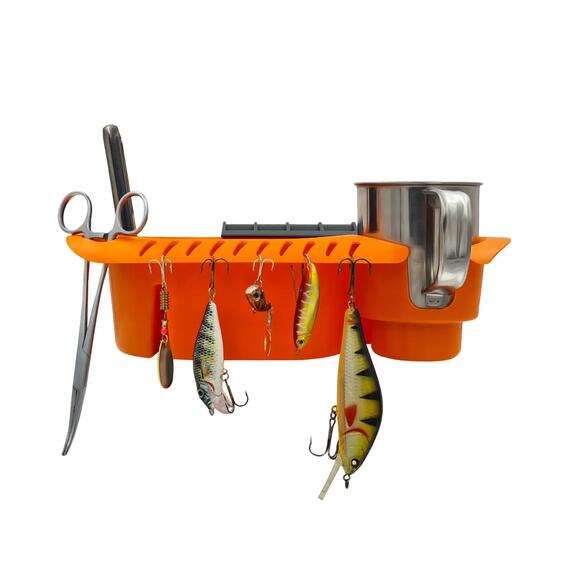 Органайзер в лодку ПВХ БА оранжевый с серым креплением, Цвет.: оранжевый с серым, фото , изображение 3