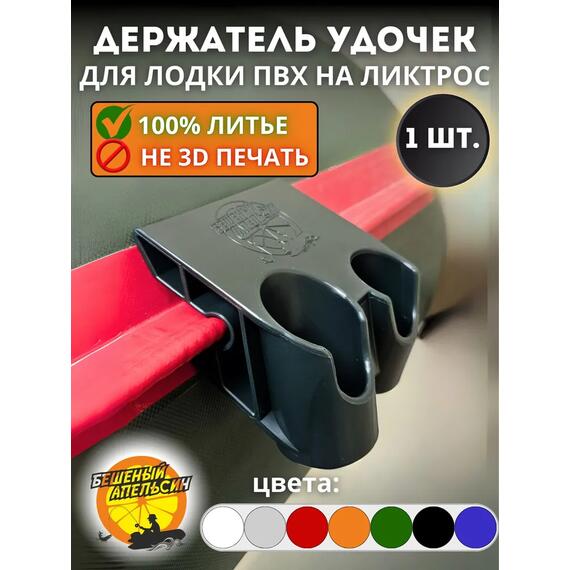 Держатель удочки на ликтрос двойной БА Mini зеленый, Цвет.: зеленый, фото 