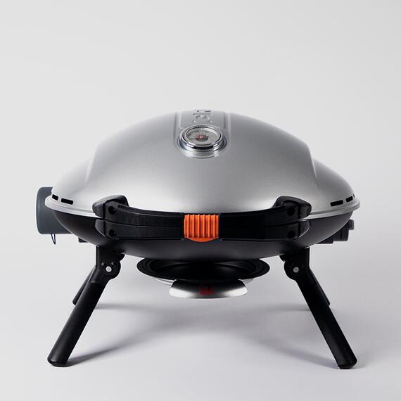Портативный газовый гриль O-GRILL900МT серебро (в комплекте адаптер тип А), фото , изображение 2