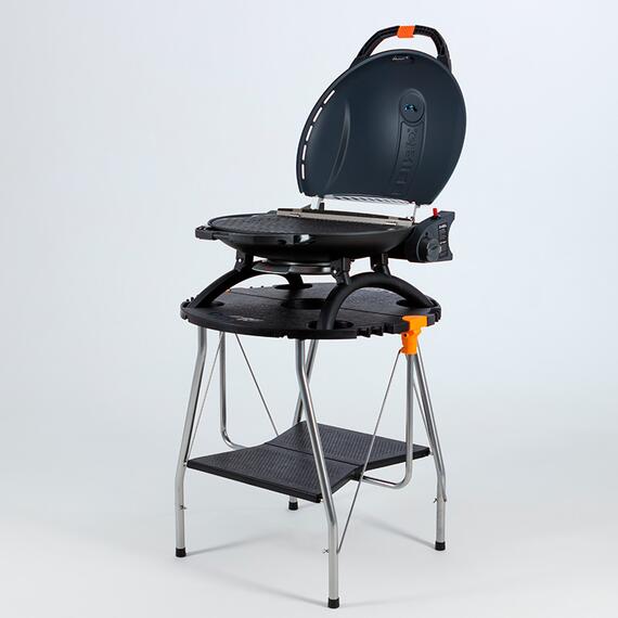 Портативный газовый гриль O-GRILL900МT серебро (в комплекте адаптер тип А), фото , изображение 3