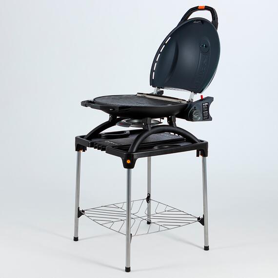 Портативный газовый гриль O-GRILL900МT серебро (в комплекте адаптер тип А), фото , изображение 4