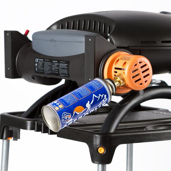 Портативный газовый гриль O-GRILL900МT серебро (в комплекте адаптер тип А), фото , изображение 9