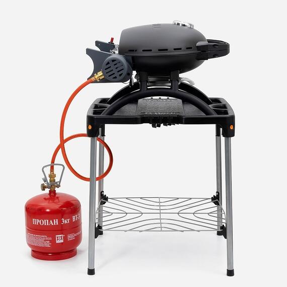 Портативный газовый гриль O-GRILL500 MT черный (в комплекте адаптер тип А) - с термометром, Цвет.: черный, Вес: 9.3 кг, фото , изображение 16