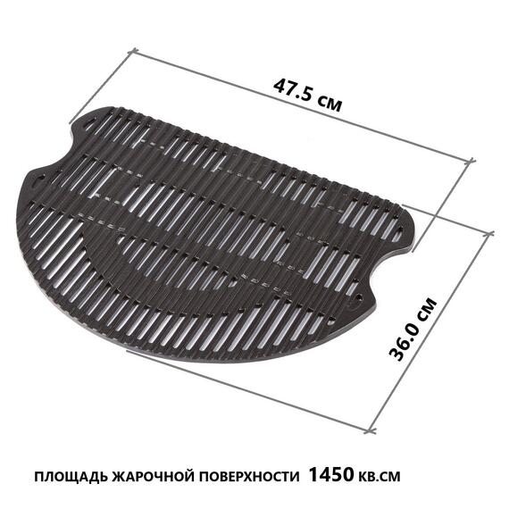 Портативный газовый гриль O-GRILL900МT серебро (в комплекте адаптер тип А), фото , изображение 5