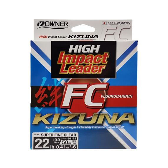 Леска OWNER Kizuna FC super clear 50м 0,41мм 9,98кг, Диаметр лески: 0,41 мм, Размотка: 50 м, фото 