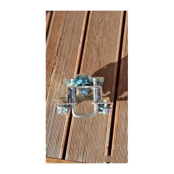 Хомут поворотный для подкатного колеса прицепа 48мм БА, фото , изображение 3