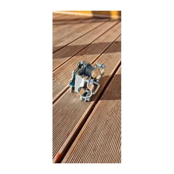 Хомут поворотный для подкатного колеса прицепа 48мм БА, фото , изображение 2