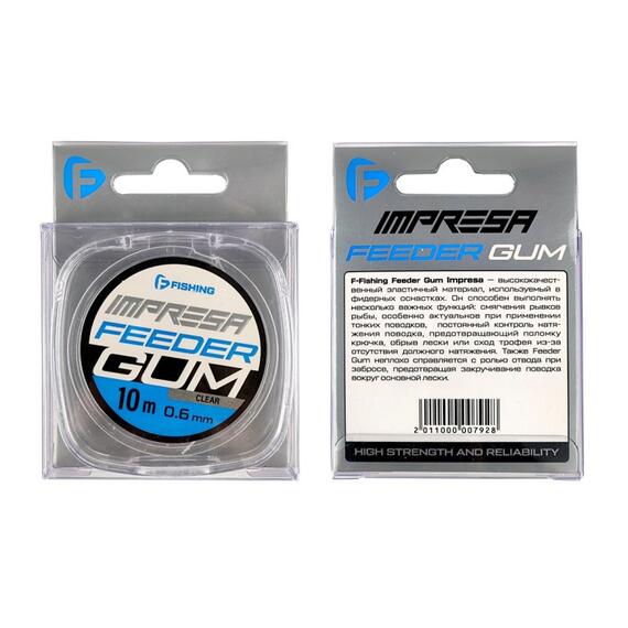 Амортизатор для фидера F-FISHING Feeder Gum Impresa 10м d0,6мм, Диаметр, мм: 0,6, фото , изображение 8