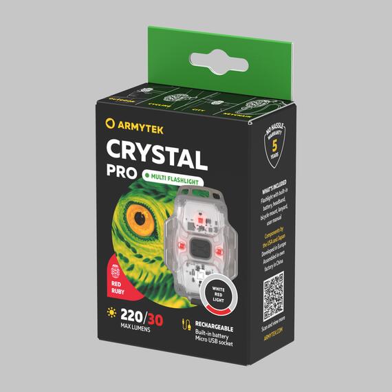 Мультифонарь Armytek Crystal Pro Red, Цвет.: красный, Вес, гр: 34, фото , изображение 5