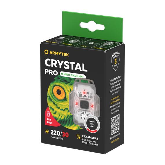 Мультифонарь Armytek Crystal Pro Red, Цвет.: красный, Вес, гр: 34, фото , изображение 13