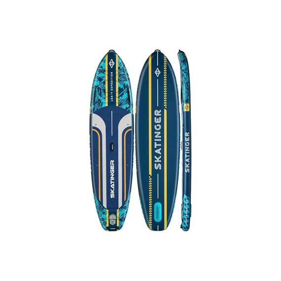 Сапборд Skatinger Leafy Expedition Blue, Цвет.: синий, Толщина: 15 см, фото , изображение 2