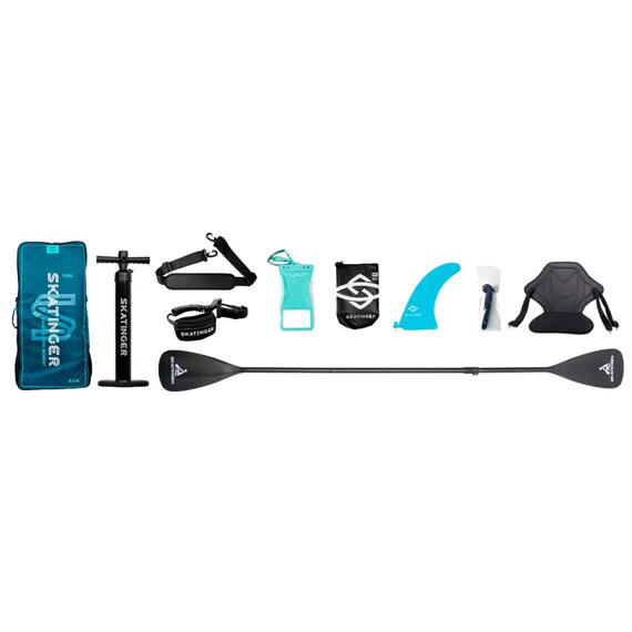 Сапборд Skatinger Leafy Expedition Blue, Цвет.: синий, Толщина: 15 см, фото , изображение 3