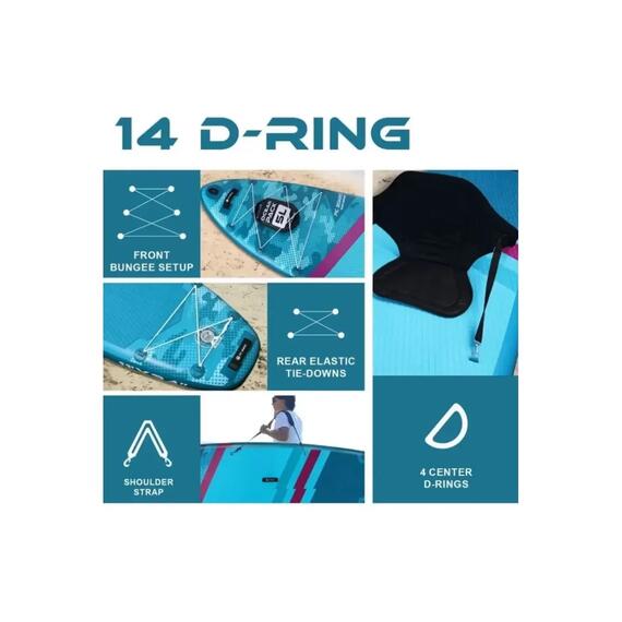 Сапборд Pic Board Camouflage Blue, Цвет.: синий, Толщина: 15 см, фото , изображение 3
