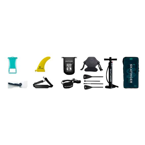 Сапборд Skatinger Prana Light Blue, Цвет.: бирюзовый, Толщина: 15 см, фото , изображение 3