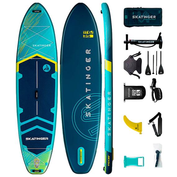 Сапборд Skatinger Prana Light Blue, Цвет.: бирюзовый, Толщина: 15 см, фото 
