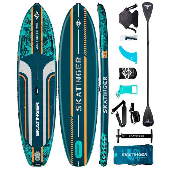 Сапборд Skatinger Leafy Expedition Green, Цвет.: зеленый, Толщина: 15 см, фото 