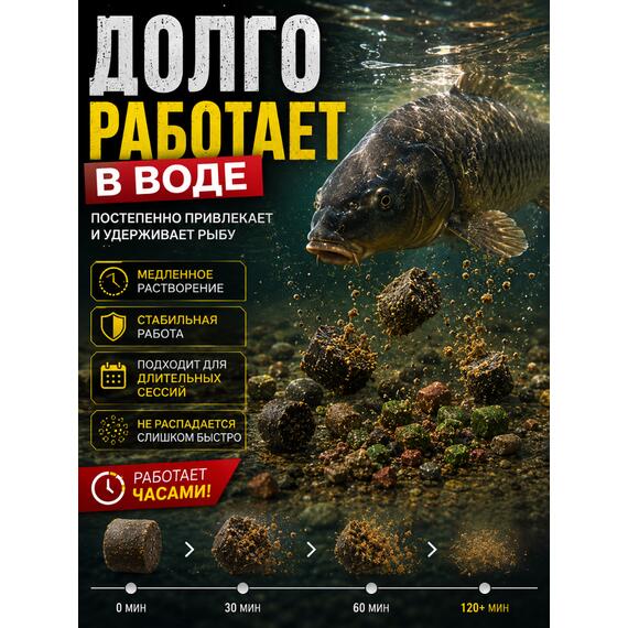 Lion Baits Пеллетс карповый медленно растворимый FishBerry Mixed миксованный - 5 кг, фото , изображение 3