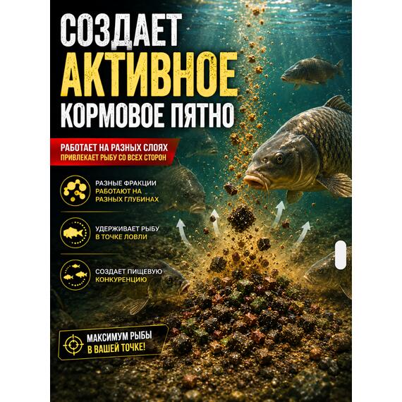 Lion Baits Пеллетс карповый медленно растворимый FishBerry Mixed миксованный - 5 кг, фото , изображение 4