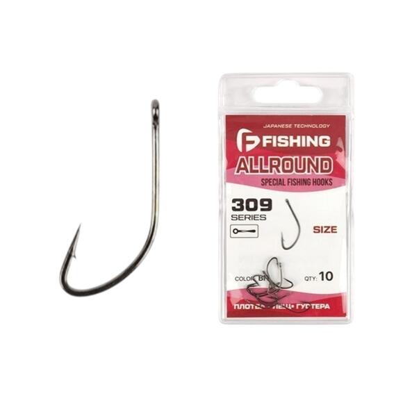 Крючок F-FISHING Special Allround Hooks 309 №08 , Размер.: 8, фото 